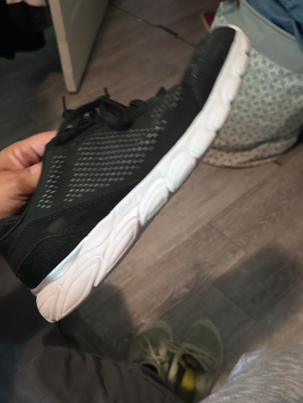 Women’s Black Sneakers with White Sole — Casual Athletic Style